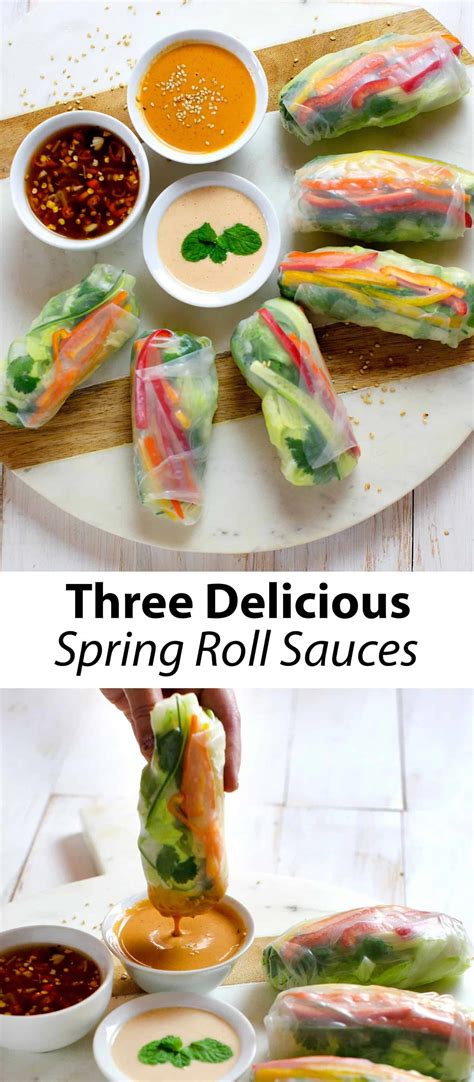 3 Easy Spring Roll Sauces - A Beautiful Mess | Recipe | Sweet and spicy ...