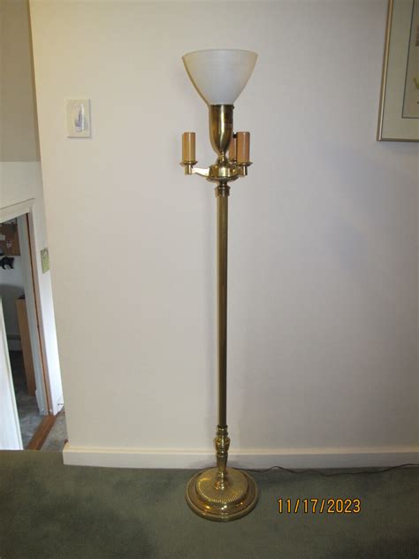 Vintage Stiffel Brass Floor Lamp
