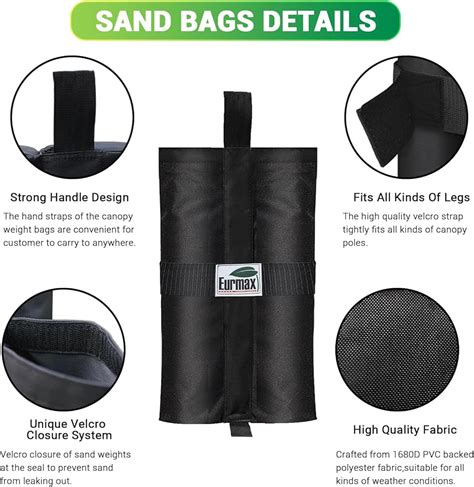 Eurmax USA Weight Bags for Pop up Canopy Outdoor India | Ubuy