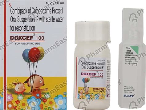 Doxcef 100 MG Dry Syrup (30): Uses, Side Effects, Price & Dosage ...