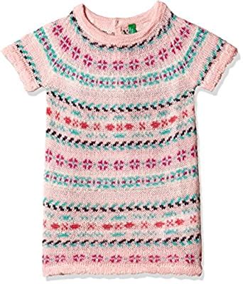 United Colors of Benetton Baby Girls' Dress (15A102671Q2AI901_Hot Pink ...