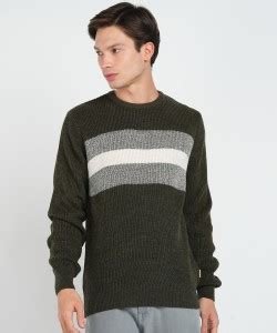 NUMERO UNO Striped Round Neck Casual Men Multicolor Sweater - Buy ...