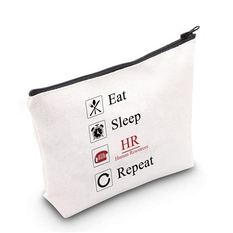 CMNIM Human Resources Makeup Bag Eat Sleep HR Repeat HR Life Gifts for ...