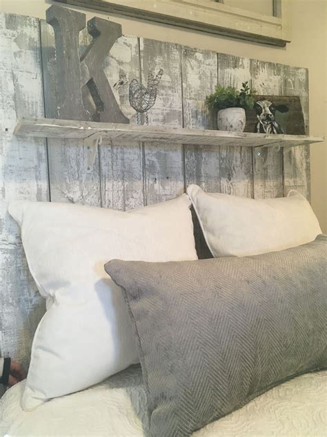 Adorable Farmhouse Whitewashed Reclaimed Wood Headboard - Etsy ...