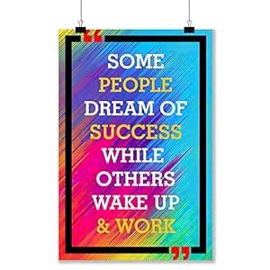 wallpics® Motivational Quotes Fully Waterproof Canvas Print Poster ...