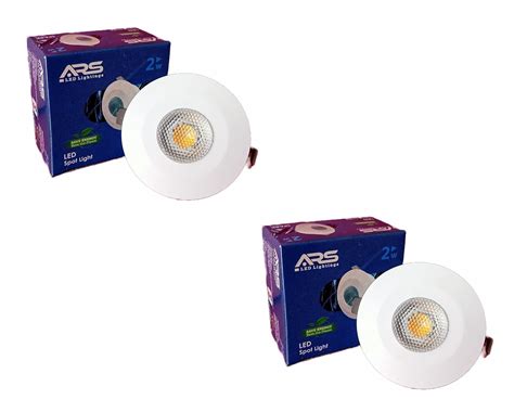 ARS 2W LED Round Spot Light Button COB Focus Light Cabinet Light Down ...