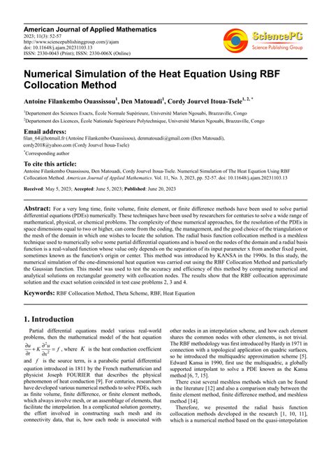 Image result for Heat Equation Using Numerical Method