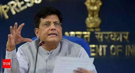 Piyush Goyal pushes for introduction of advanced technologies to boost ...