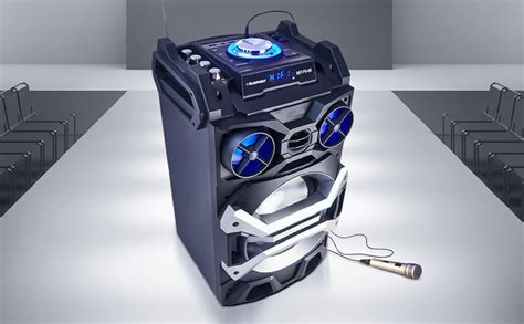 Blaupunkt Travelon Boom 50 W Portable Bluetooth Party Speaker (Black, 2 ...