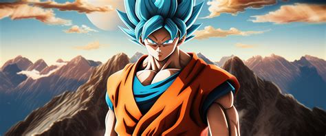 Goku SSJ Blue Dragon Ball 4K Wallpaper