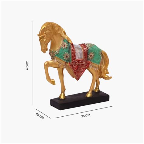 Buy VEDAS Mystical Indian Polyresin Set of 2 Horse Figurines from Vedas ...