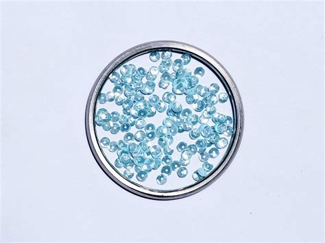 Pastel Blue Centre Hole Circular Flat Plastic Sequin- 5 mm