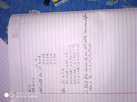 Write first 5 terms of an ap having common difference 6 - Brainly.in