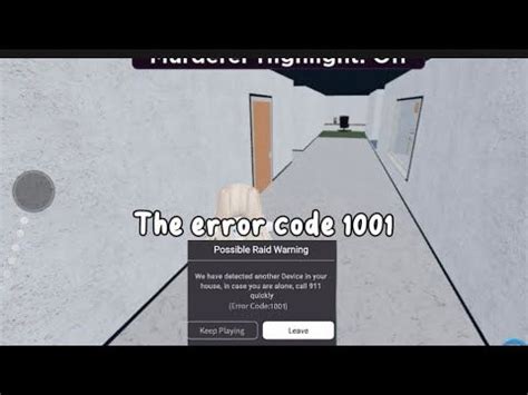 1001 error code #roblox #errorcode1001 - YouTube