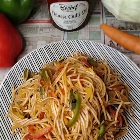 Spicy Chilli Oil Veg Stir Fried Noodles : Quick Recipe : Chinese recip ...