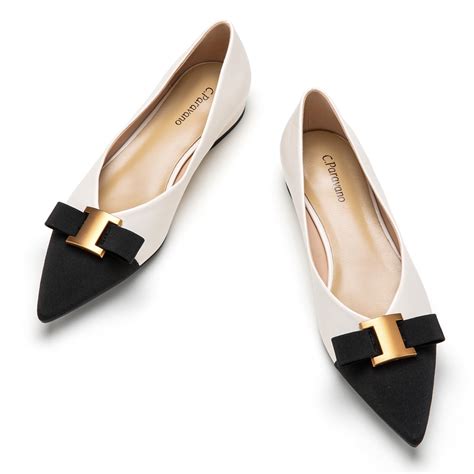 C.Paravano Women's Flats | Ballet Flats for Women | White Flats ...