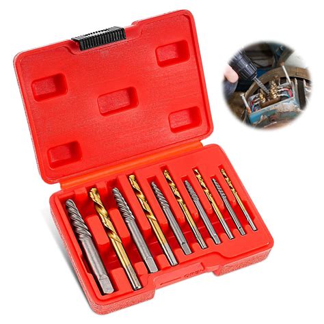Easy Out Extractors 24 Piece Screw Extractor Set With Left Hand Drill ...