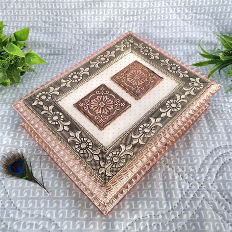Traditional Wooden Dry Fruit Box with Twin Elegant Designs — Diwam ...
