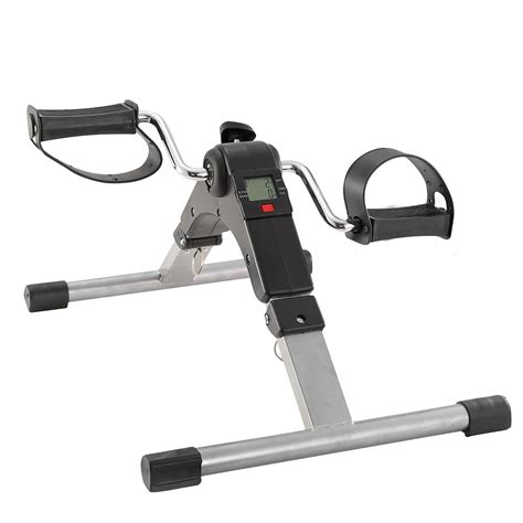 Foldable Mini Exercise Bike Pedal Exerciser with LCD for Legs, Arms ...