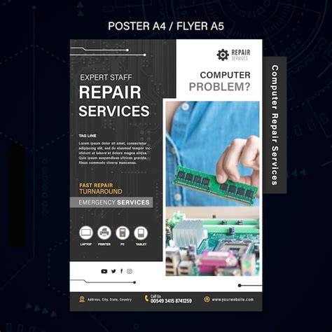Image result for Computer Servicing System Poster
