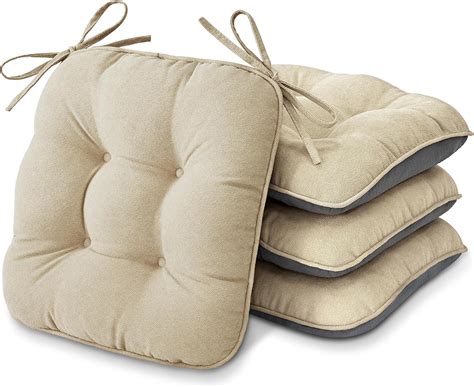 Amazon.com: Shinnwa Chair Cushions for Dining Chairs 4 Pack, Tufted Non ...