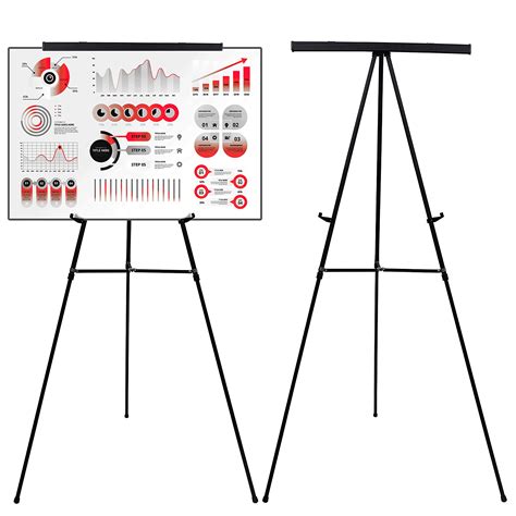 Buy BELLE VOUS Flipchart Easel Stand-Adjustable Height Upto 180cm ...