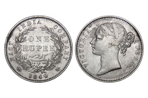 East India Company, Victoria Queen, One Rupee, 1840
