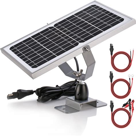 Buy SUNER POWER 12V Solar Battery Charger Maintainer, Waterproof 10W ...