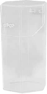 Venus valink Makeup Brushes Holder, Hexagon Shape Transparent Plastic ...