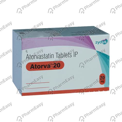 Atorva 20 MG Tablet (30): Uses, Side Effects, Price & Dosage | PharmEasy