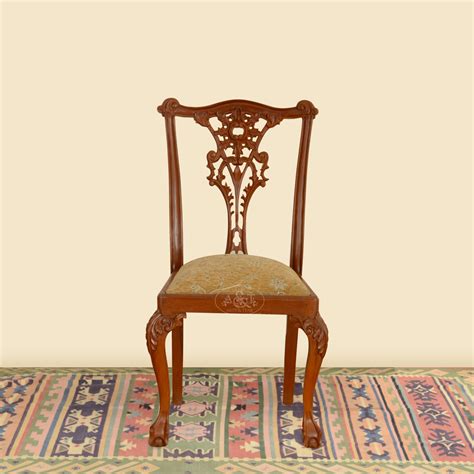 Teakwood Chippendale Arm less Chair - Rani Arts & Teak – RANI ARTS & TEAK