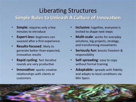 Image result for Liberating Structures Overview