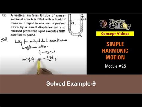 Solved Example-9 on Simple Harmonic Motion Video Lecture - Crash Course ...