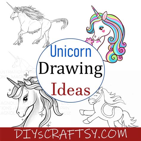 22 Unicorn Drawing Ideas Beautiful & Realistic - DIYsCraftsy