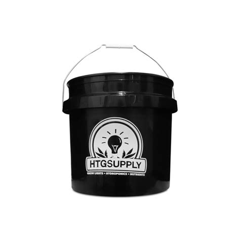 5 Gallon Black Bucket for Hydroponics | HTG Supply