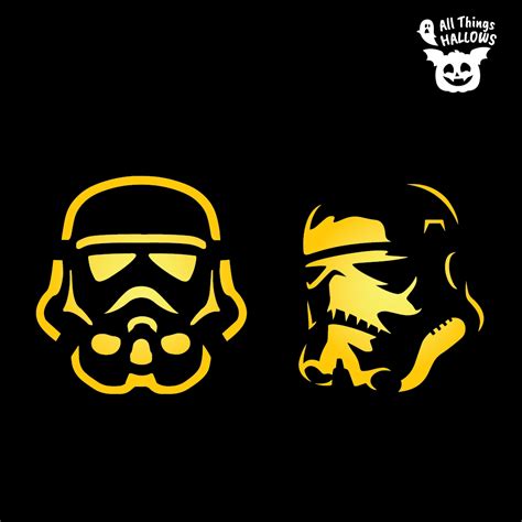 Storm Trooper Pumpkin Stencil (Star Wars) - Allthingshallows.com ...