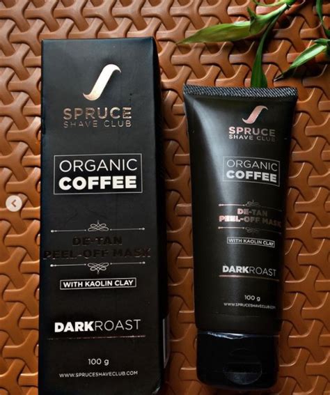 Buy Spruce Shave Club Organic Coffee De Tan Peel Off Face Mask For Tan ...