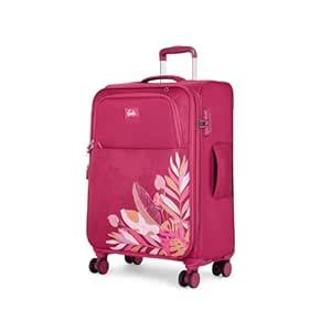 Buy Genie Nylon Bloom 79Cm Trolley Bag, Soft Side Premium 8 Spinner ...