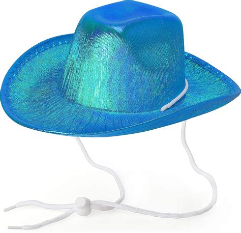 Buy Yewong Pet Neon Sparkly Glitter Space Cowboy Hat Costume Set Dog ...