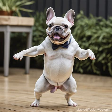 French Bulldog Dancing | Stable Diffusion Online