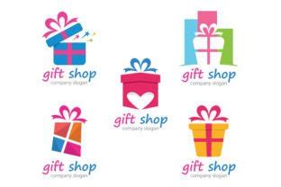 Gift Shop Logo Symbol Template Graphic by Nur design · Creative Fabrica