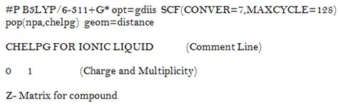 The pop(npa,chelpg) creates the population containing the list of ...