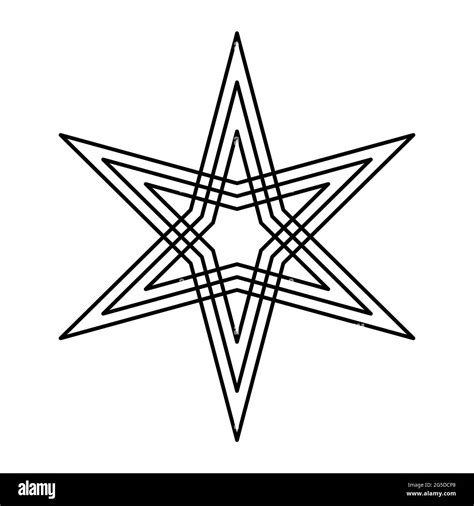 6 Point Star Logo Phoenix Hexagon 6 Pointed Star Logo