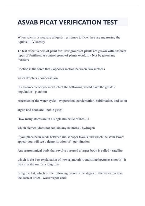 Picat Verification Test