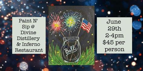 Paint N Pints at Divine Distillers & Inferno Restaurant, 915 North Main ...