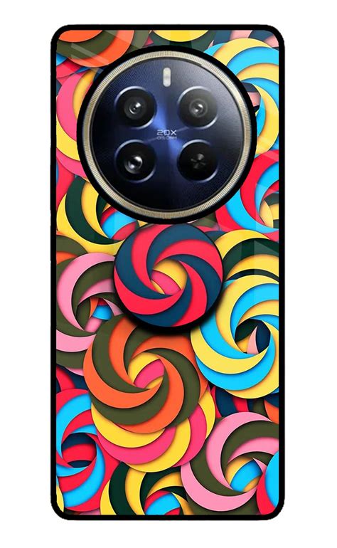 Buy Now Spiral Pattern Glass Case for Realme 12 Pro 5G/12 Pro+ 5G ...