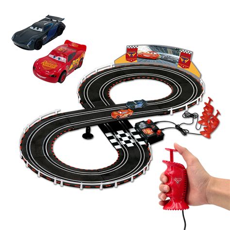 Buy Nuit Slot Car Racing Track Sets Lightning McQueen Toys Including 2 ...