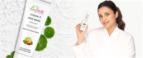 La Pink Vitamin C Face Wash | With White Haldi & Gotu Kola | Brightens ...