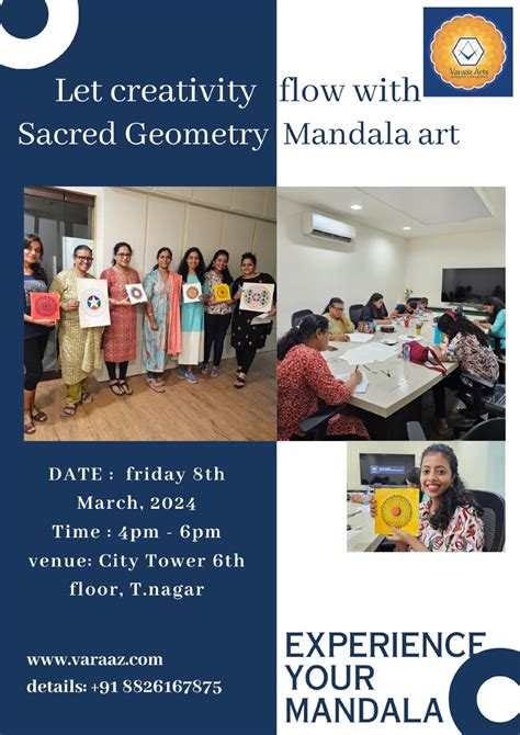 Drawing mandalas with Intention , citi tower, Sir Thyagaraya Road ...