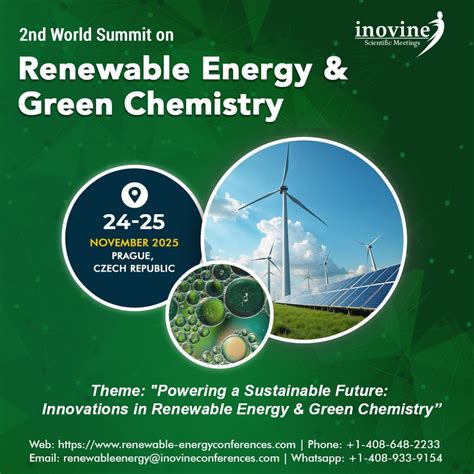 2nd World Summit on Renewable Energy & Green Chemistry 2025, Prague, 24 ...